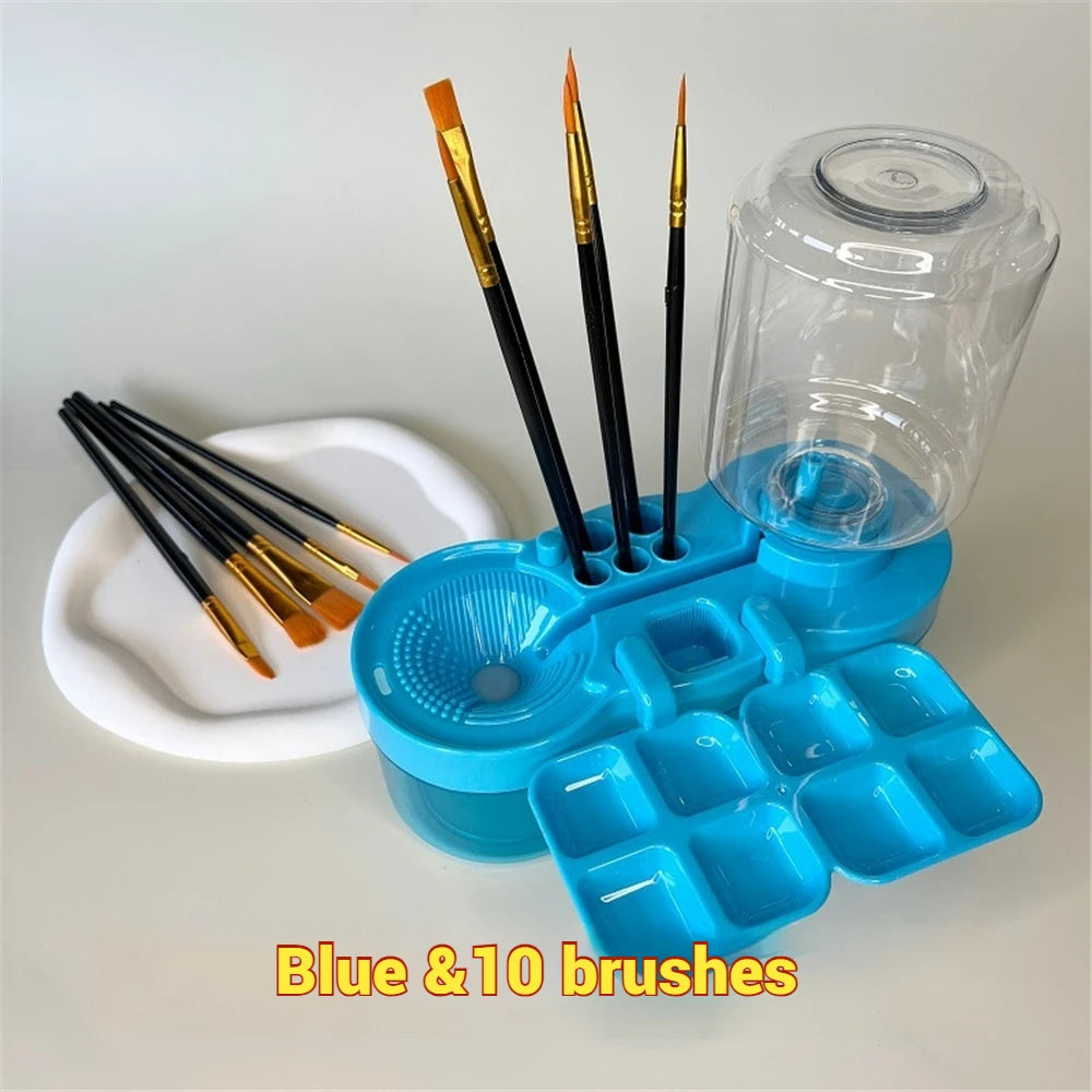 Kids Paint Brush Cleaner Station