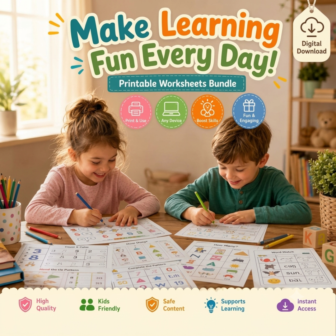 The Complete Kids Activity Bundle — 700+ Printable Worksheets