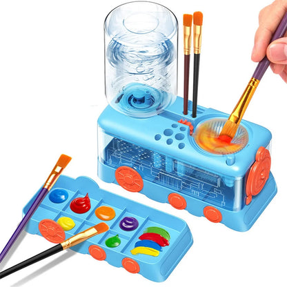Kids Paint Brush Cleaner Station