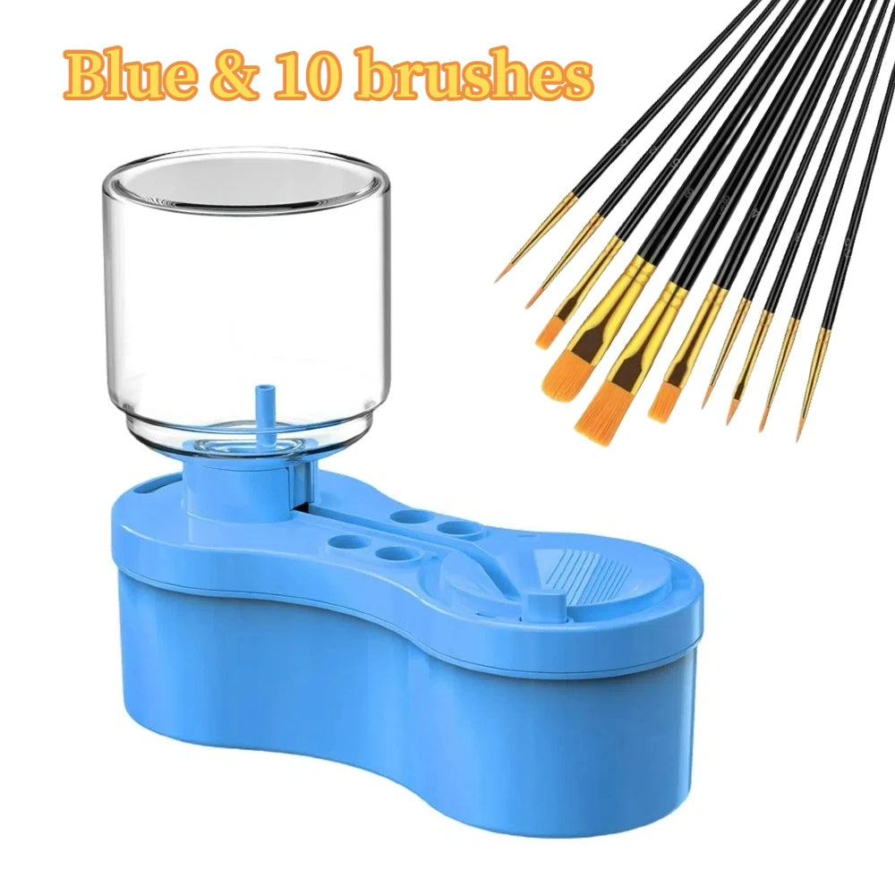 Kids Paint Brush Cleaner Station