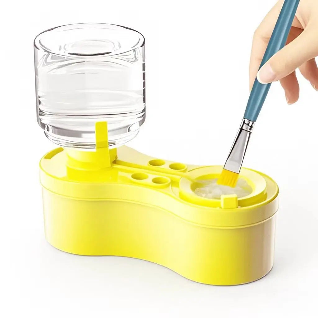 Kids Paint Brush Cleaner Station