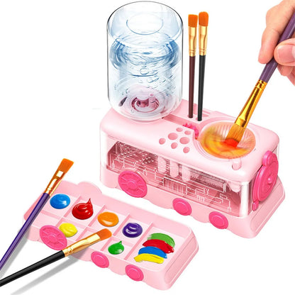 Kids Paint Brush Cleaner Station