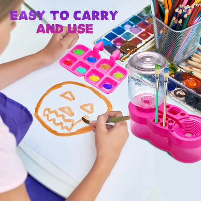 Kids Paint Brush Cleaner Station